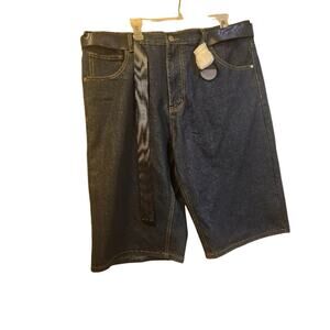 Linea Uomo Jean Shorts Men's 40 with Belt NWT